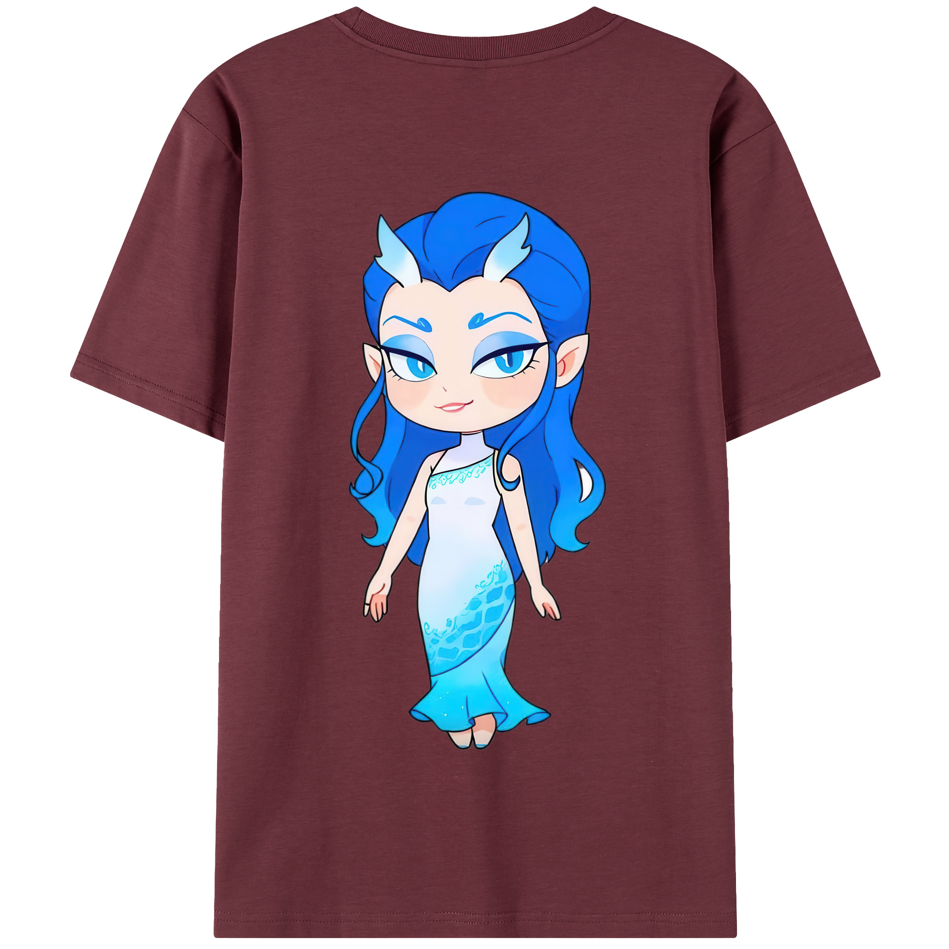 （画像用） Ne Zha 2 ナタ 魔童の大暴れ 綿100％半袖Tシャツ（背面プリント）